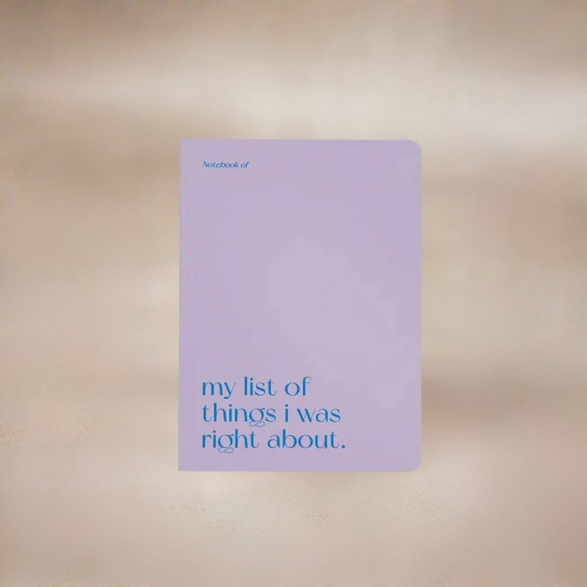 Cuaderno Right About
