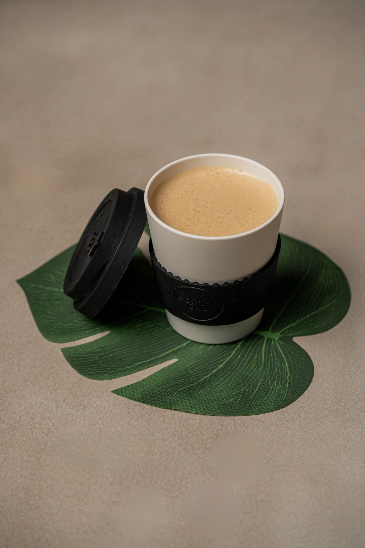 Ecoffee Cup Reutilizable Black Nature