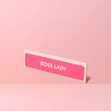 Placa de Escritorio Boss Lady