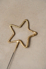Bengala Estrella Dorada Confetti
