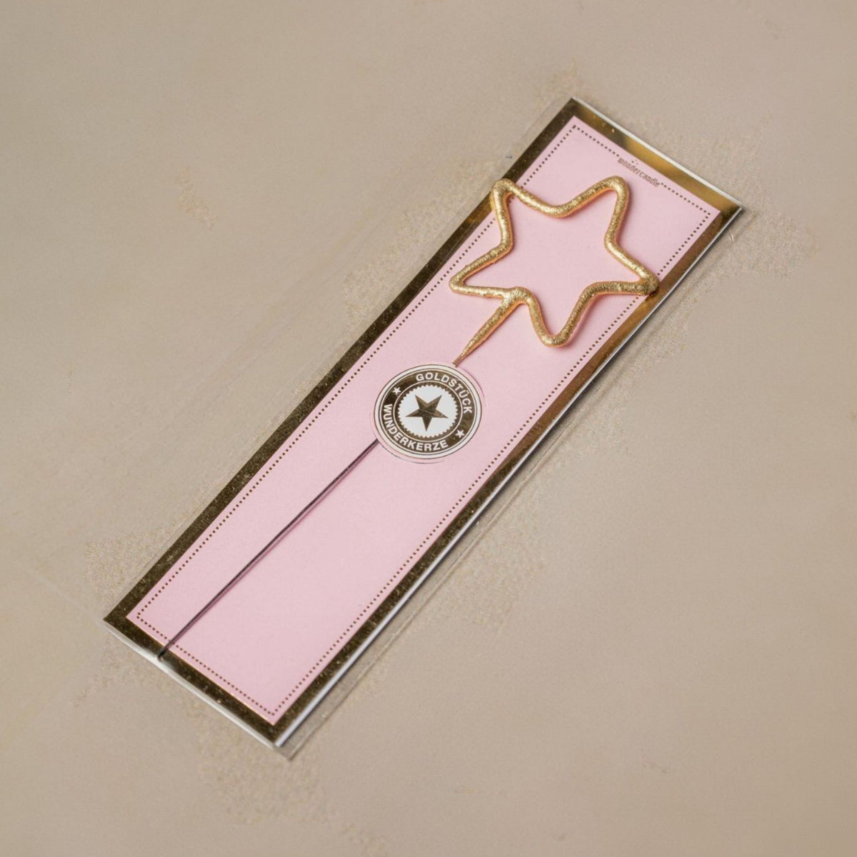 Bengala Estrella Oro Rosa