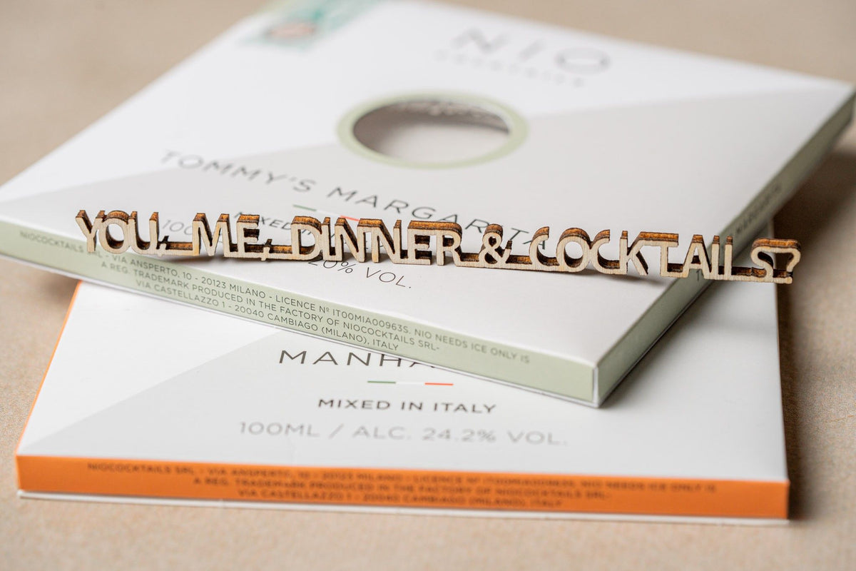 Mensaje You, Me, Dinner & Cocktails?