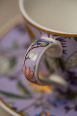 Set Taza y Plato Floral Morado · William Kilburn